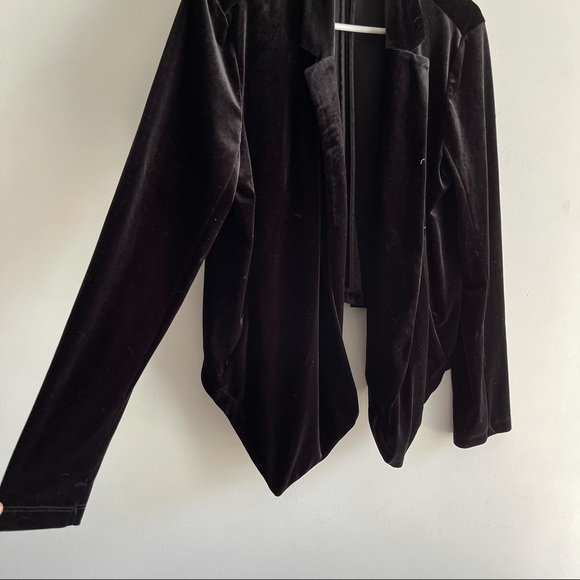 Black velvet blazer, SUZY SHIER - Picture 5 of 9